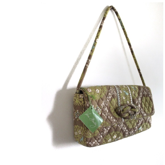Vera Bradley NWT Knot Just a Clutch Bag (Sittin in a Tree) Grren Brown Tree Bird - Picture 2 of 12